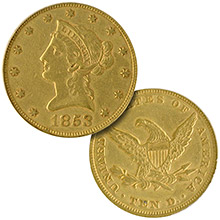 $10.00 Eagles (Liberty 1838-1907)