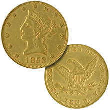 $10.00 Eagles (Liberty 1838-1907)