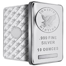 10 oz Silver Bars