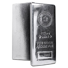 100 oz Silver Bars