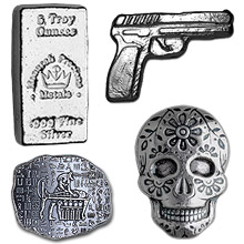 Monarch Precious Metals Silver Bars & 3D Shapes