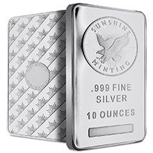 10 oz Silver Bars