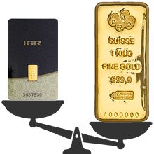 Gold Bars by Weight