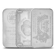 1 oz Silver Bars (Secondary Market, Varied Design)