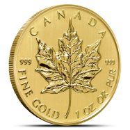 1 oz Canadian Gold Maple Leaf Coin (.999 Pure, 1979-1982 Dates)