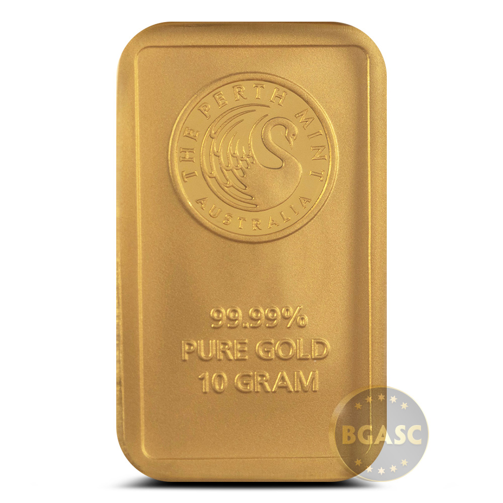 10 Gram Perth Mint Gold Bar (New w/ Assay) l BGASC™