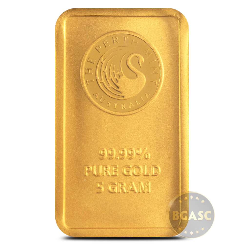 5 Gram Perth Mint Gold Bar (New w/ Assay) l BGASC™
