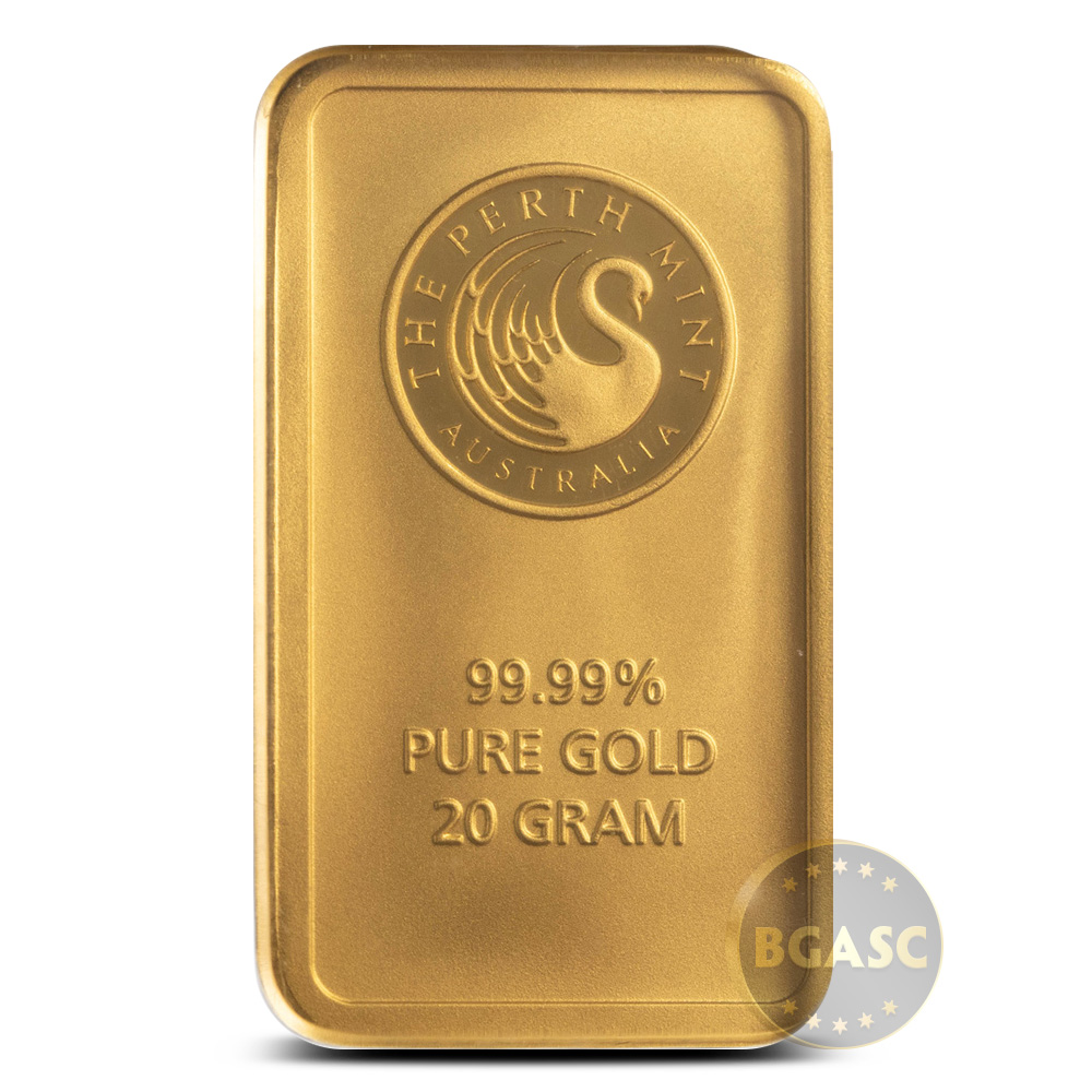 20 Gram Perth Mint Gold Bar (New w/ Assay) l BGASC™