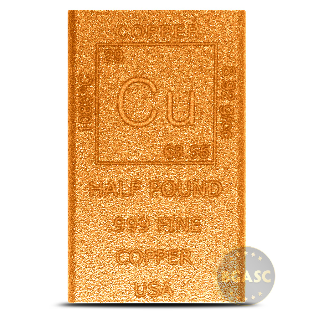 1/2 Pound Copper Bullion Bar (New) l BGASC™