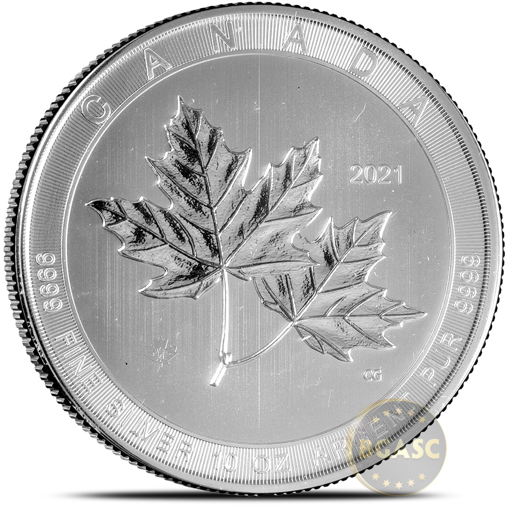 2021 10 oz Canadian Silver Magnificent Maple Leaf Coin (BU) l BGASC™