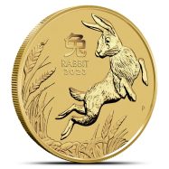 2023 1 oz Australian Gold Lunar Rabbit Coin (BU)