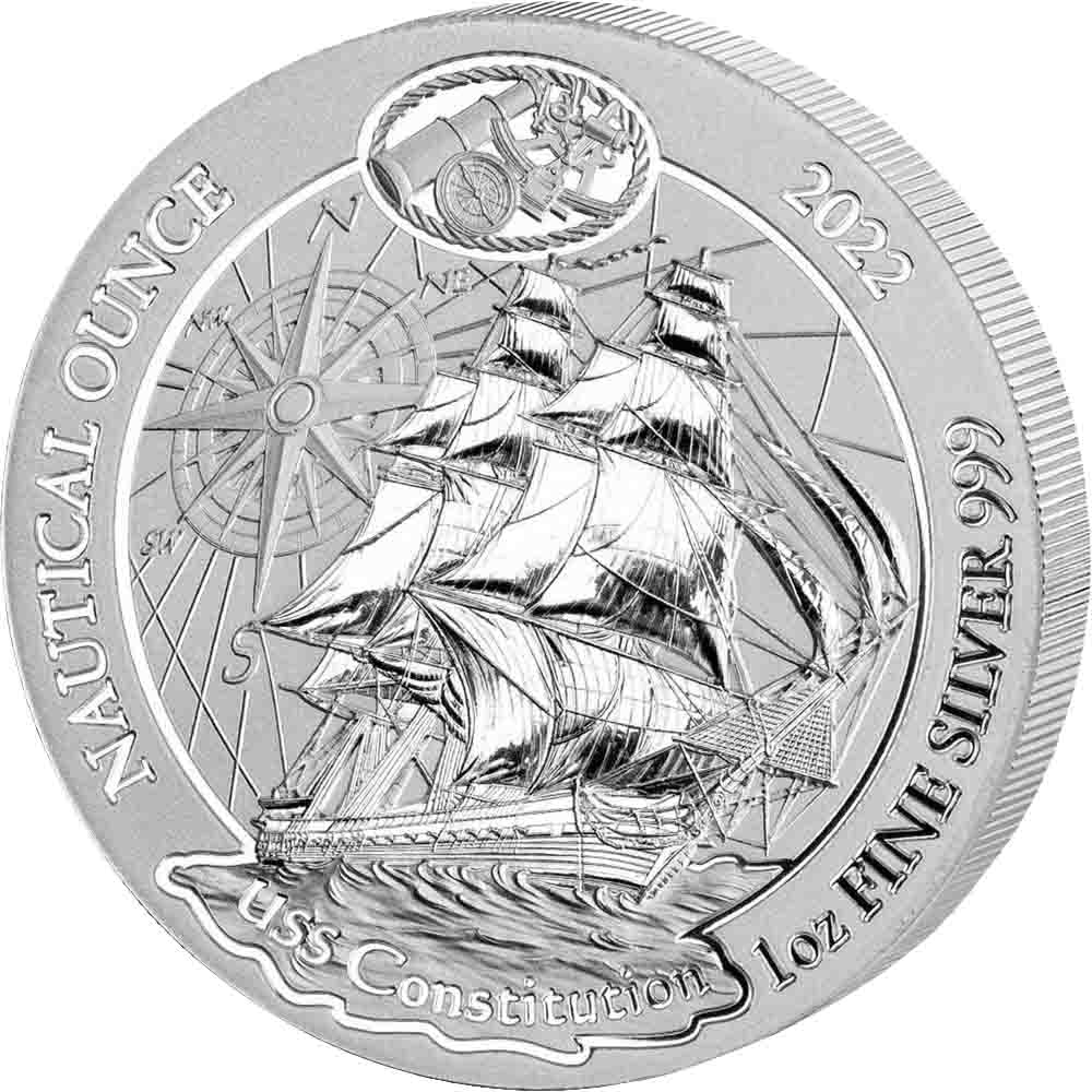 2022 1 oz Rwandan Silver USS Constitution Nautical Ounce l BGASC™