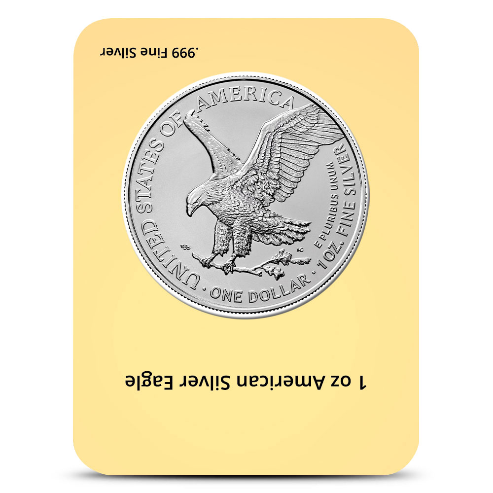 2024 American Silver Eagle Coin (Yellow Happy Birthday Card) l BGASC™