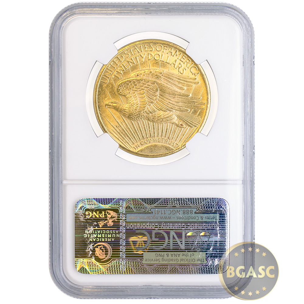 Pre-33 $20 Saint Gaudens Gold Double Eagle Coin MS63 (PCGS or NGC) l BGASC™