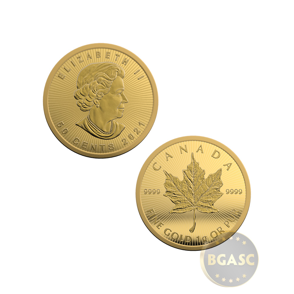 2021 25 Gram Canadian Gold MapleGram (25x1g, BU w/ Assay) l BGASC™