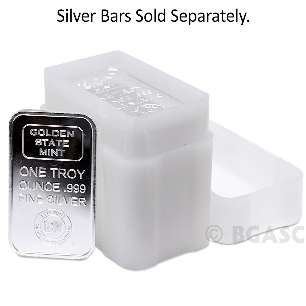 thumbnail image 2 of (3-Pack) CoinSafe 1 Oz Silver Bar Storage Tubes - Holds 20 Bars Each, Heavy Duty Snap Lock 2 of 13