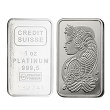 1 oz Platinum Bar - Secondary Market .9995 Ingot (Random Assorted)