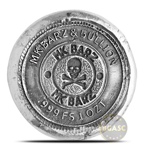 1 Oz MK BarZ "The Lovers" Tarocchi Art Bar .999 Argento Fino