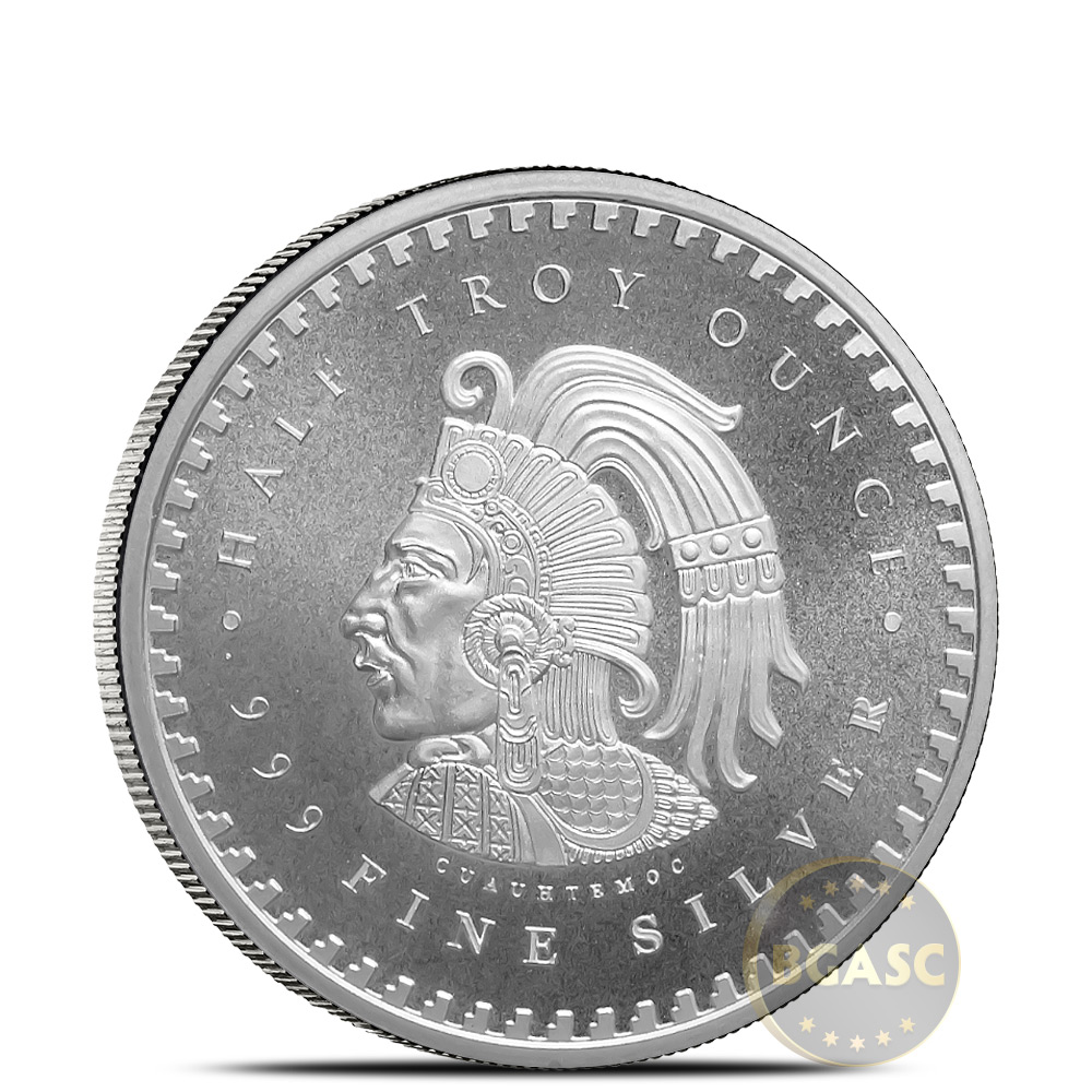 1/2 oz Aztec Calendar Silver Round l BGASC™