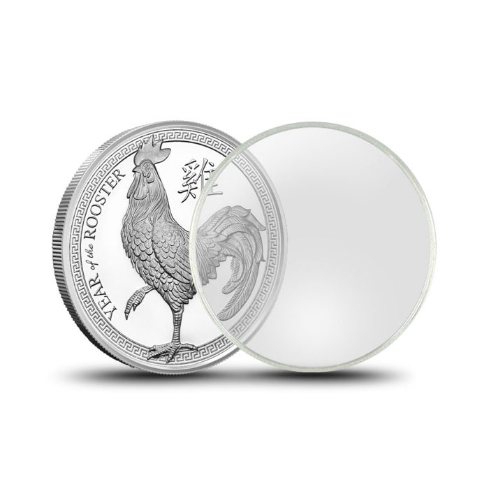 Air-Tite Plastic Coin Holder | Silver Rounds 39mm