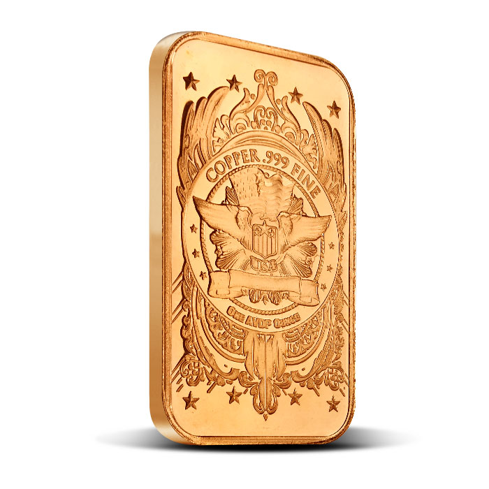 Morgan Dollar one ounce Copper Bar