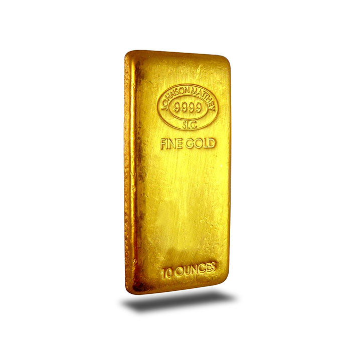 Johnson Matthey 10 oz .9999 Gold Bullion Bar