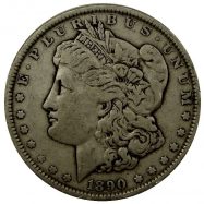 Morgan Silver Dollar Coin (1878-1904, VG+)