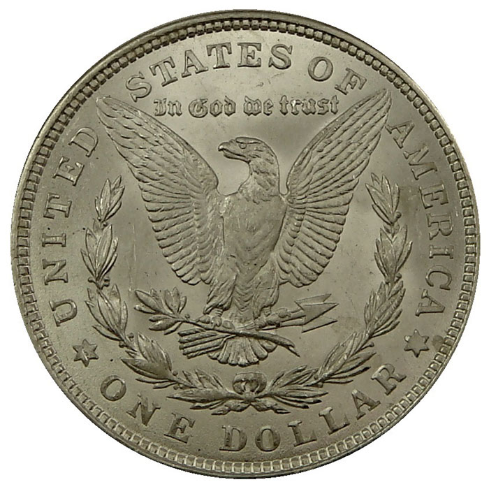 1921 US Morgan Silver Dollar Reverse Brilliant Uncirculated